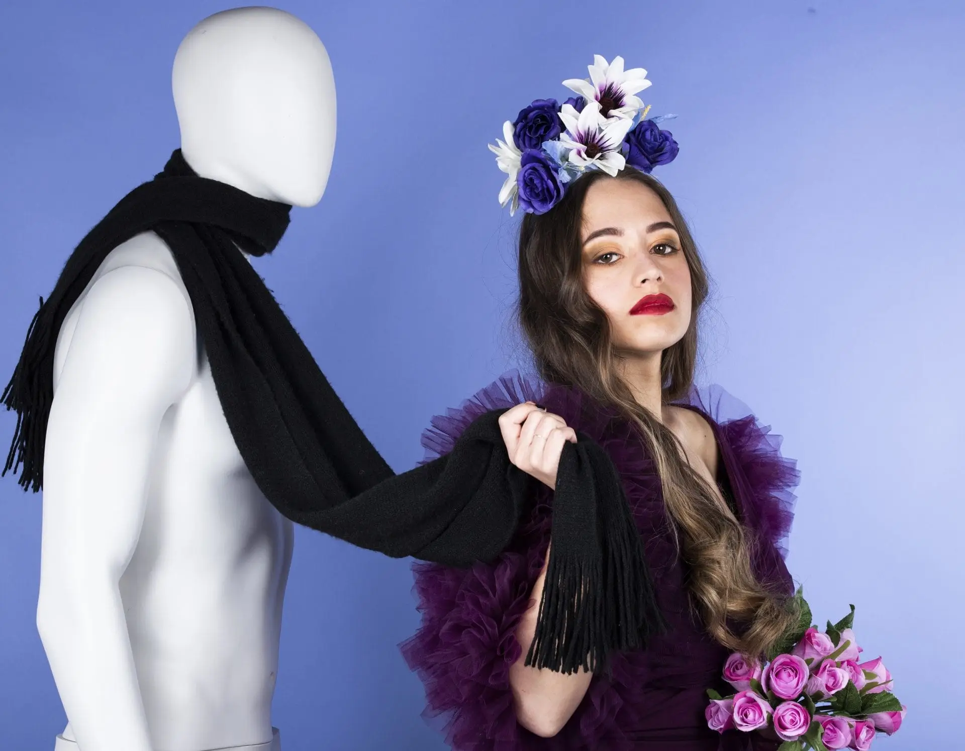 Photo Mode Robe Marque Artistique Coiffure Maquillage