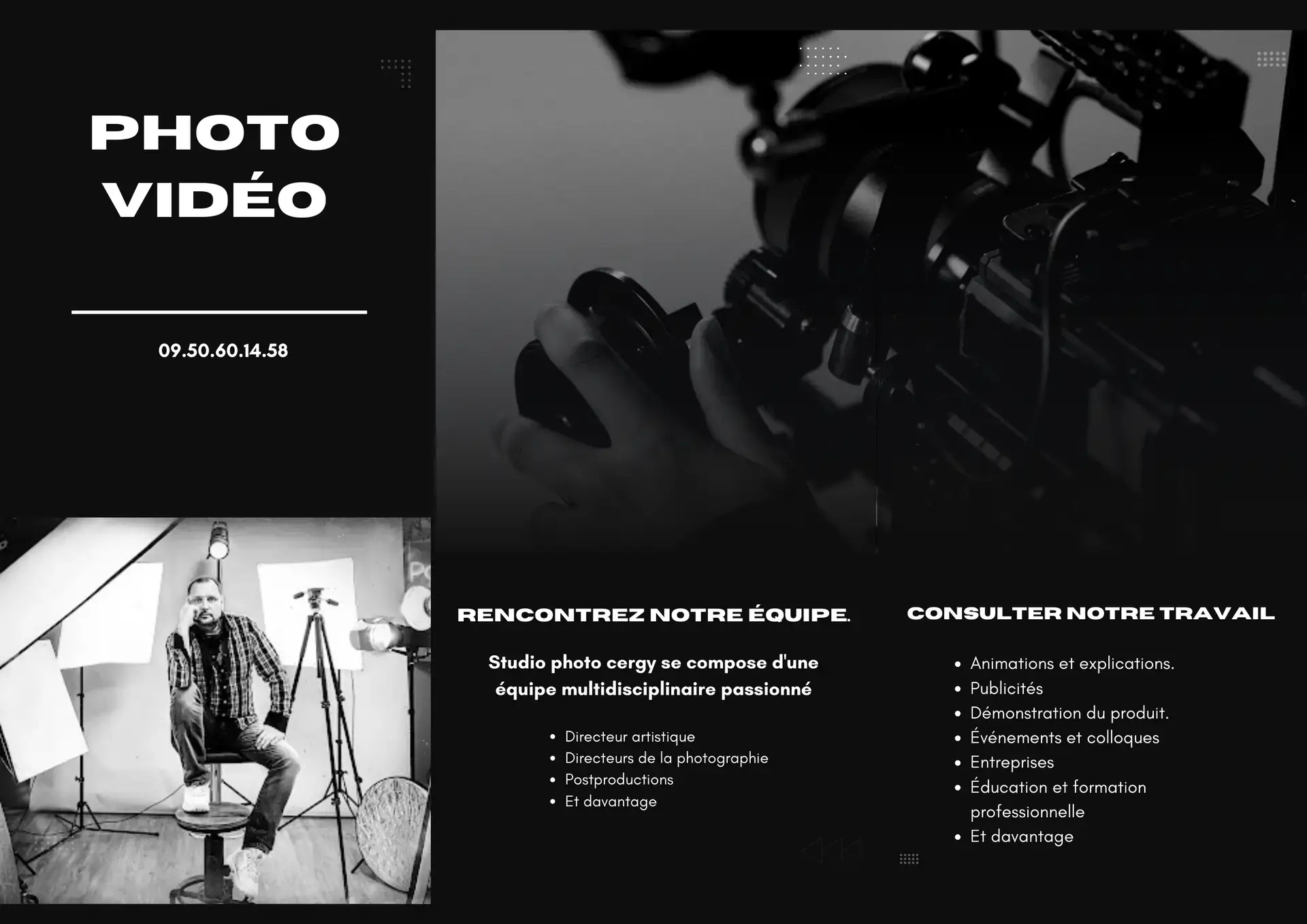 Photos et Vidéos pour entreprises, corporatif, reportage, évènementiels