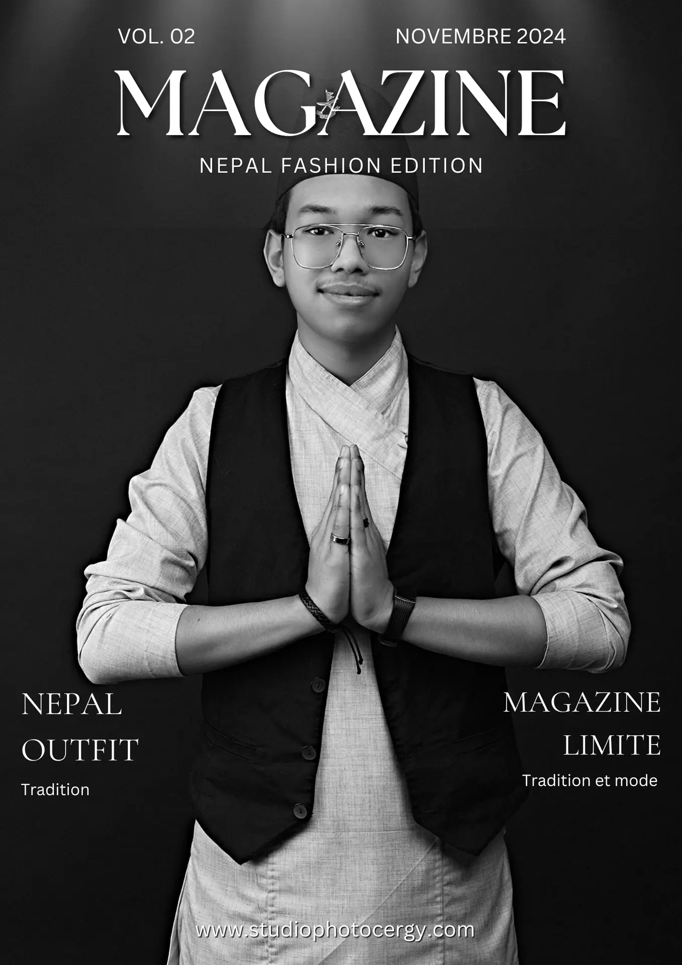 Nepal portrait Photographe réseaux sociaux en studio