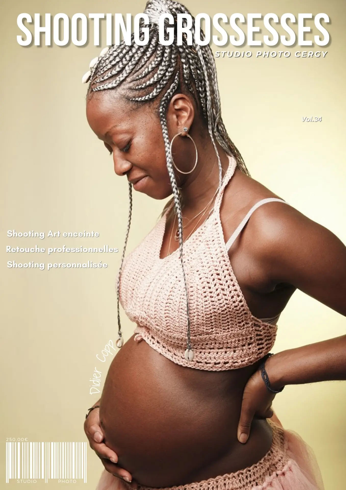 séance photo femme enceinte en studio