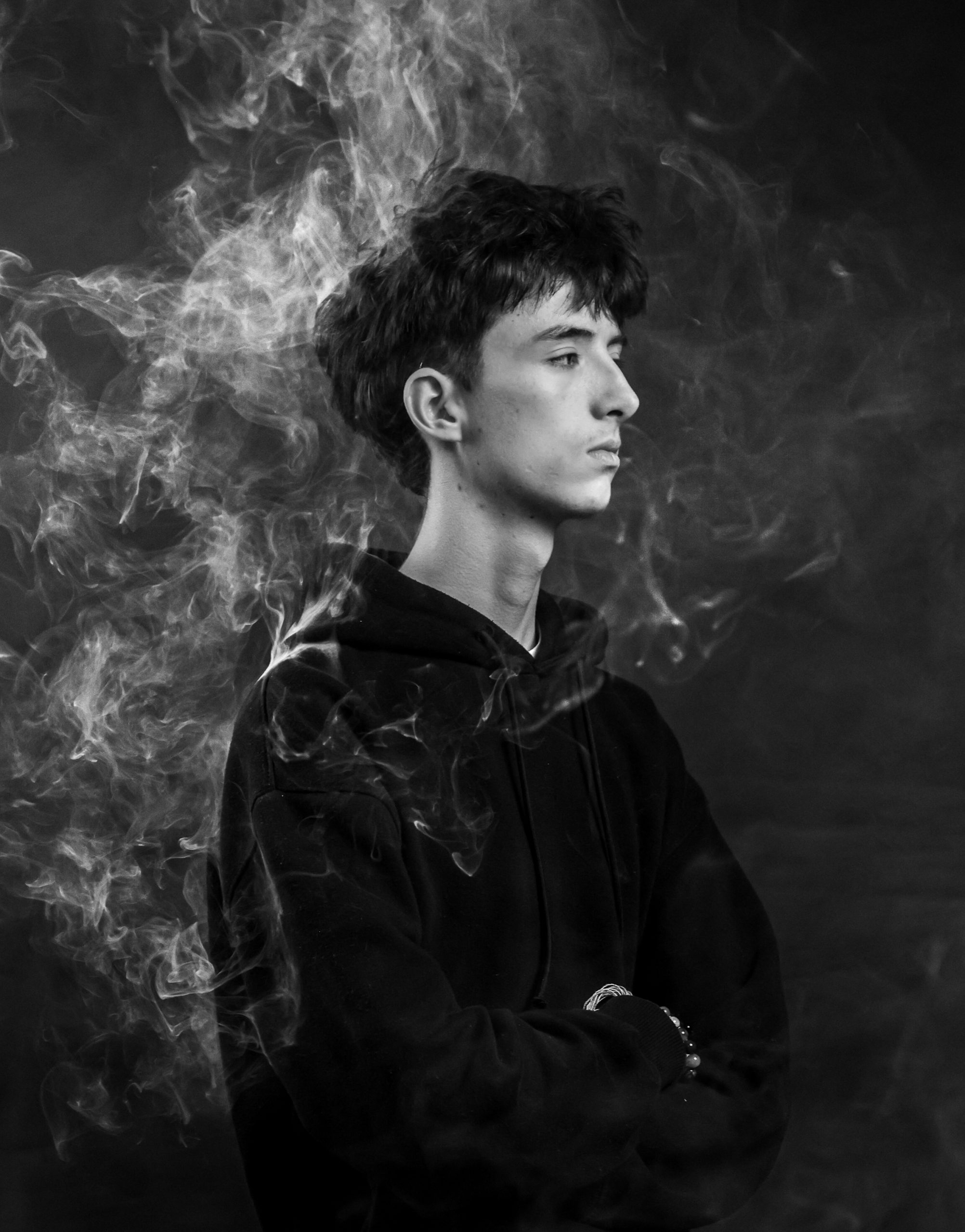 Smoke Portait modèle Artistiques