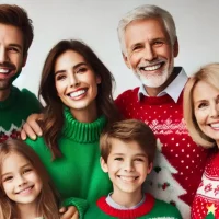 photo de famille noél